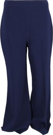 Diane Von Fürstenberg Diane Von Furstenberg Flared Trousers in Navy Blue Viscose