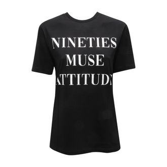Elisabetta Franchi T-Shirts, female, Black, Size: XS Short-Sleeve Jersey T-Shirt