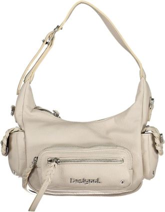 Desigual S Pockets Schoudertas - Dames - Schoudertassen - Wit - ONE Size - Leer - Tassen