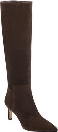 Marc Fisher Eva Pointed Toe Knee High Boot in Dark Brown at Nordstrom Rack, Size 10
