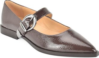 Nine West Katrel Mary Jane Flat in Dark Brown at Nordstrom, Size 6.5