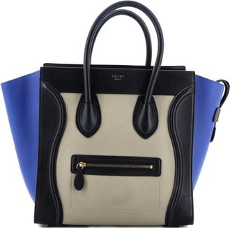 Celine Tricolor Luggage Bag Leather Mini tote bag - Zwart