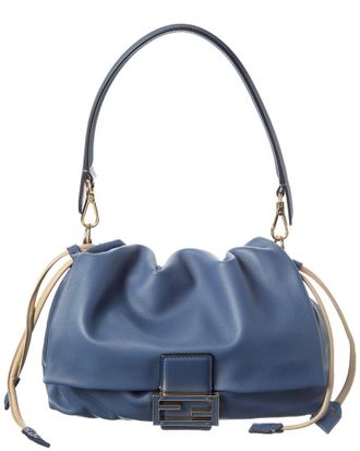 Fendi Fendi Mamma Baguette Medium Leather Shoulder Bag