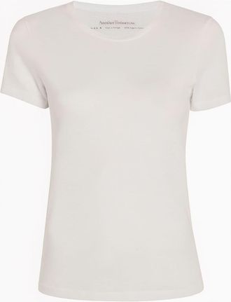 Another Tomorrow crew-neck organic cotton T-shirt - women - Organic Cotton - L - White