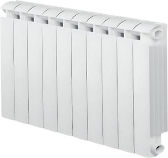 Global Calefactor Central Klass 600 De Fundici&oacute;n De Aluminio, 10 Elementos, Blanco, 1320w