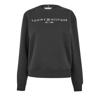 Tommy Hilfiger Dames/Dames Katoenmix Regular Sweatshirt (Zwart)