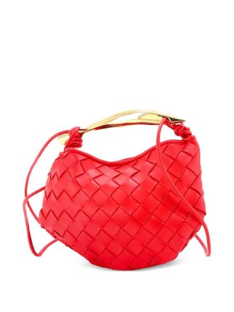 Bottega Veneta Sardine Top Handle Bag Intrecciato Nappa Mini satchel - women - Calf Leather - One Size - Red