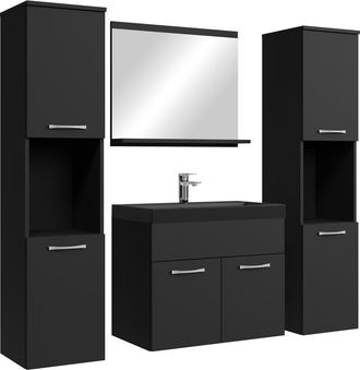 Badplaats Conjunto De Muebles De Ba&ntilde;o Montreal Xl 60 X 35 Cm - Negro Mate