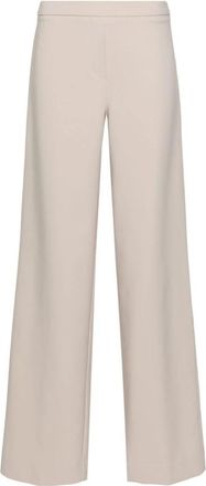 D.exterior Stretch Cady High-Waist Broek - Dames - Wijde Broeken - Beige - XS - Leer - Broeken