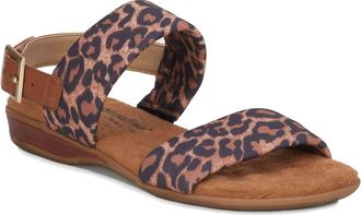 Ros Hommerson Womens Cabana Leopard Fabric Luggage Atanado Leather In Multi