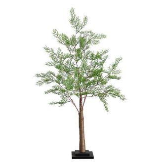 Nearly Natural 3-ft Lighted Artificial Cypress Tree with 120 Warm White LED Lights in Green at Nordstrom