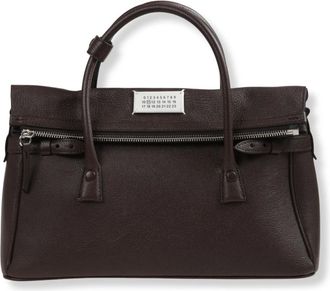 Maison Margiela Tassen, Dames, Bruin, ONE Size, Leer, 5AC East West Handbag