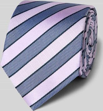 Olymp Seidenkrawatte im Allover-Look (6,5 cm) in Flieder, Gr&ouml;&szlig;e 1