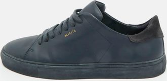 Axel Arigato Navy Blue Leather Low Top Sneakers