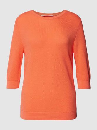 Lanius Lanius Strickpullover mit Strukturmuster in Apricot, Gr&ouml;&szlig;e 38