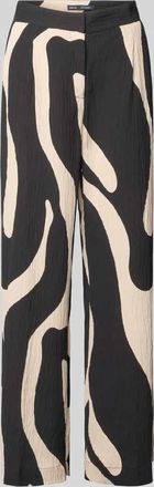 Mango Stoffhose aus Viskose-Mix im Allover-Look Modell NIKITA in Black, Gr&ouml;&szlig;e 34