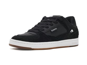 Emerica Mute Mens Shoes Black/White : 11.5 D - Medium, Leather
