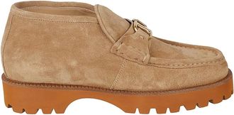 Valentino Garavani Schoenen, Heren, Beige, 42 EU, Leer, Lord Chunky Loafer