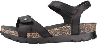 Panama Jack Stijlvolle Platte Sandalen - Dames - Sandalen - Zwart - 42 EU - Schoenen