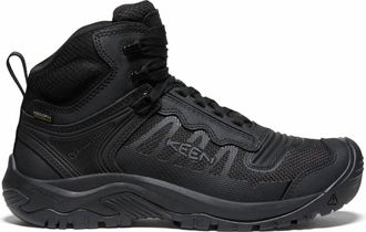Keen Mens Reno Waterproof Mid Soft Toe Boots - Medium In Black/black