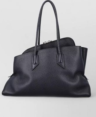 The Attico la passeggiata medium shoulder leather bag