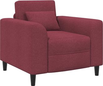 vidaXL Sill&oacute;n Rojo Vino Tela Vidaxl
