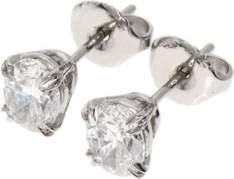 Harry Winston gold (18K) Platinum 950 Stud Earrings (Pre-Owned)