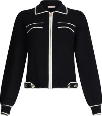 Liu Jo Zwarte Sweater Collectie - Dames - Vesten - Zwart - XS - Truien & Vesten