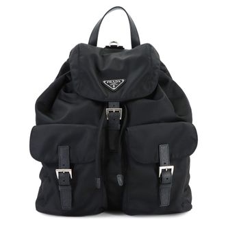 Prada Black Nylon Saffiano Backpack (Pre-Owned)