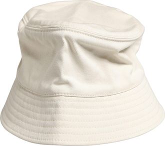 Dolce & Gabbana Men White Cotton Bucket Fisherman Capello Hat
