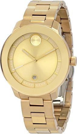 Movado Bold Verso Quartz Gold Dial Ladies Watch 3600871