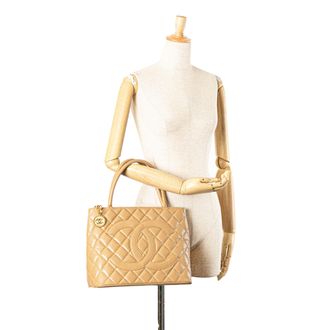 Chanel Chanel Gequilted Kaviaar Leder Tote