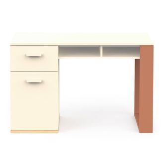 Calicosy Escritorio con 1 puerta abatible y 1 caj&oacute;n L120 cm - Beige