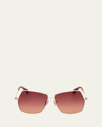 Max Mara Jewel Square Metal Sunglasses