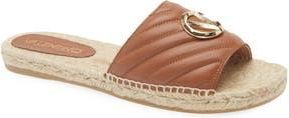 Mario Valentino Clavel Espadrille Slide Sandal in Brown at Nordstrom Rack, Size 6