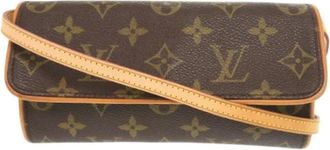 Louis Vuitton Tweedehands Canvas Louis Vuitton tassen - Dames - Vintage Schoudertas - Bruin - ONE Size - Vintage