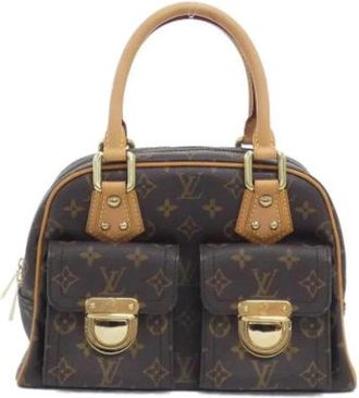 Louis Vuitton Pre-owned Monogram Canvas Handbag - Dames - Vintage Handtas - Bruin - ONE Size - Vintage