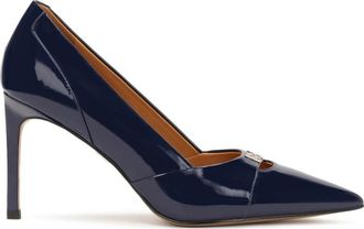 Kazar Gelakte marineblauwe pumps met hak - Dames - Pumps - Blauw - 36 EU - Leer - Schoenen