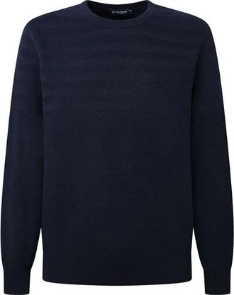 Hackett Truien & Vesten, Heren, Blauw, M, Hbone Texture Sweater