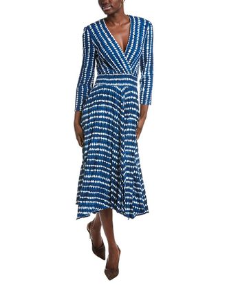Maje Surplice Midi Dress