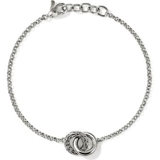 John Hardy Essentials Linked Bracelet in Silver at Nordstrom, Size Medium