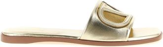 Valentino Garavani Golden Logo Sandals