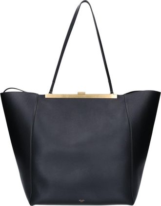 Celine Black Leather Tote Bag (Pre-Owned)