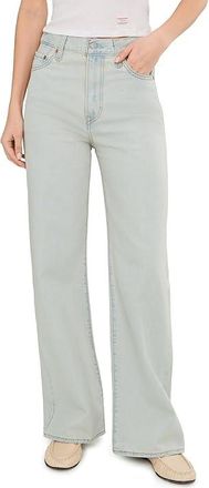 Levi's Ribcage Wide Leg H223 Womens Jeans De Oro : 30 32, Cotton/Denim/Lyocell