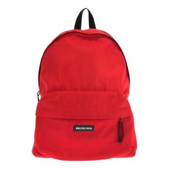 Balenciaga Vintage, unisex, Rood, ONE Size, Pre-owned Canvas Rugzak