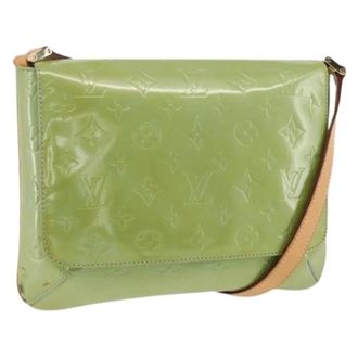 Louis Vuitton Pre-owned Cross Body Bags, female, Green, Size: ONE SIZE Pre-owned Vintage Patent Leather Shoulder Bag