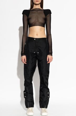 Rick Owens Transparent Top, Womens, Black