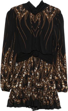 Farm Rio Jurk met ruches - Zwart