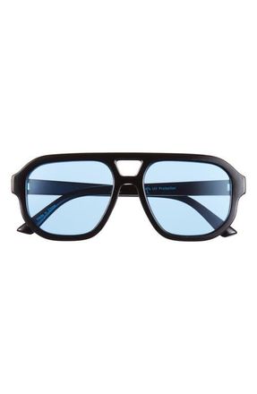 BP. Aviator Sunglasses in Black- Blue at Nordstrom