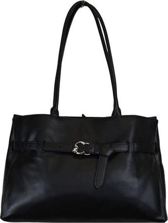 Coccinelle Womens Shopping Bag Black Bovine Leather - Shopper-Bags
